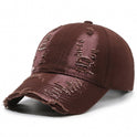 Street Hole Vintage Baseball Cap Men Do The Old Cowboy Washed