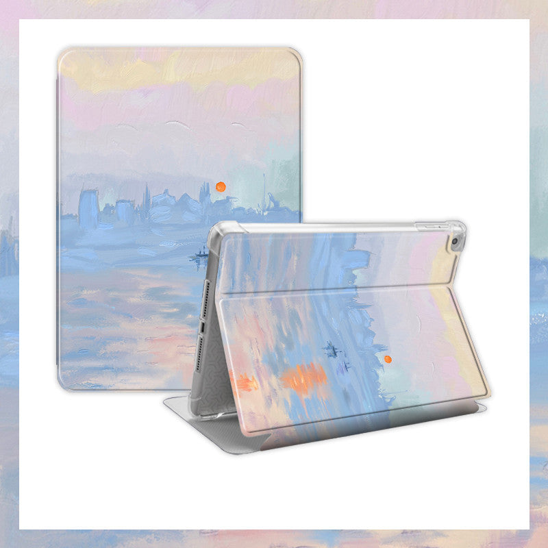 Literary Oil Painting Style Notebook Airbag Protector