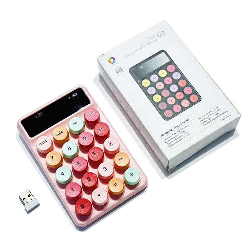 Mini-portable Complex New Q3 Wireless Digital Macaron Color Keyboard