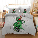 Dinosaur 3D Bedding Three-piece Home Textile Set