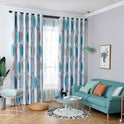 Nordic Style Nordic Leaf Curtain Shading Bedroom Living Room Shading Curtain Finished Simple Modern