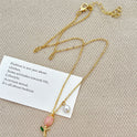 Tulip Pearl Necklace Female Pendant Clavicle Chain