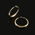 Classic Commuter Metal Large Hoop Earrings