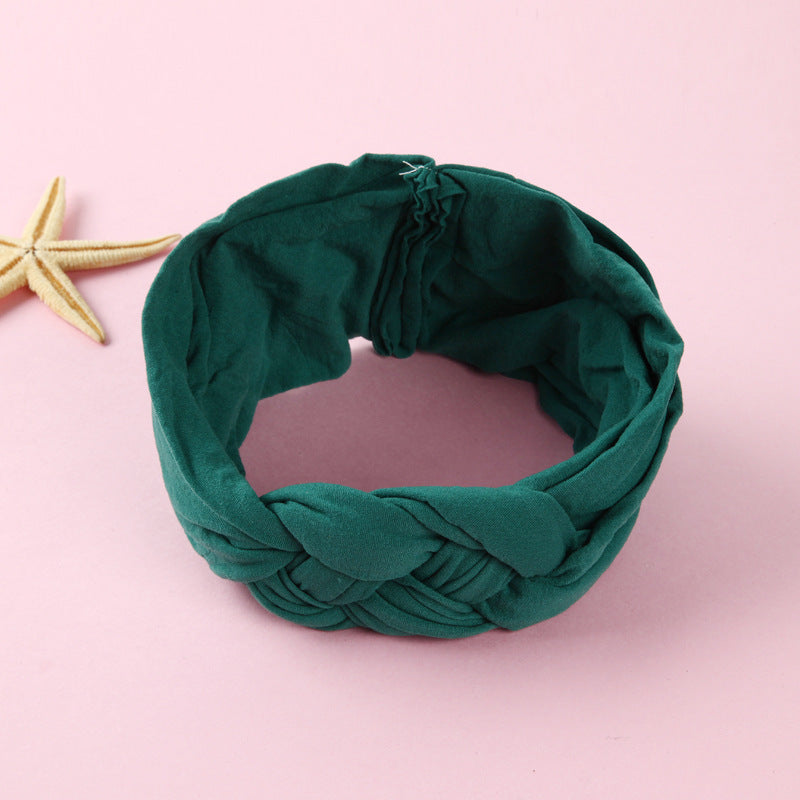 Nylon Headband Cross Chinese Knot Baby Hair Band