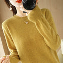 Round Neck Sweater Women's Pullover Sweater