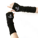 Protection Decorative Japanese Personality Fashion Finger Hole Knitted Arm Sleeves