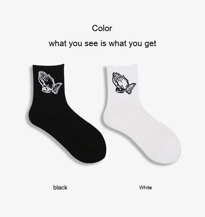 Hip Hop Cotton Mid-top Stockings Personality Skateboard Male And Female Stockings