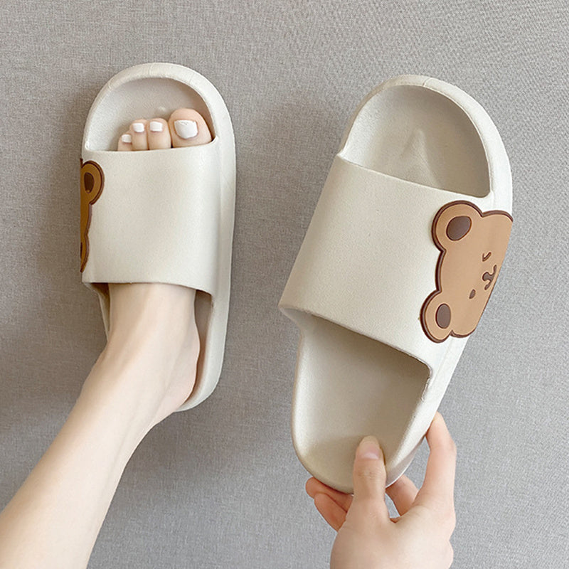 Cute Bear Slippers Summer Beach Shoes Bathroom Slippers