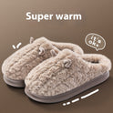 Winter Warm Indoor Home Thick Bottom Non Slip Cotton Slippers