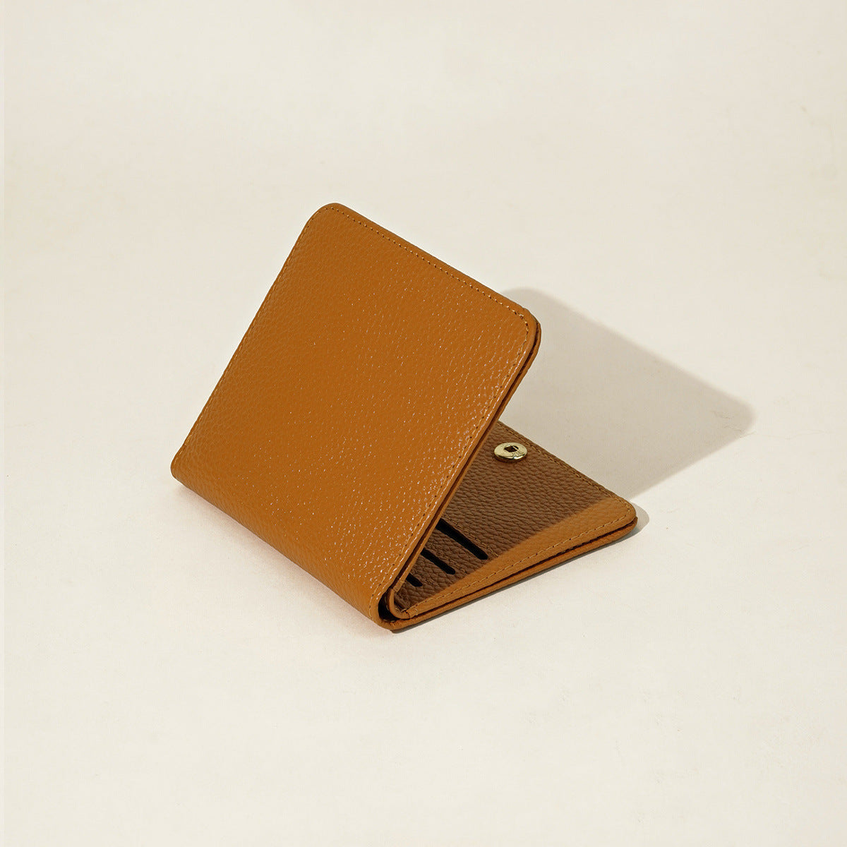 Simple Women's Two-fold Ultra-thin Practical Couple Wallet