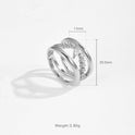 Irregular Design Double-layer Ring