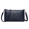 Embossed Pu Texture Middle-aged And Elderly Shoulder Messenger Bag