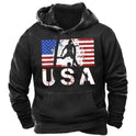 Retro Sweater 3D Printing Plus Size Loose Leisure Pullover Hoodie