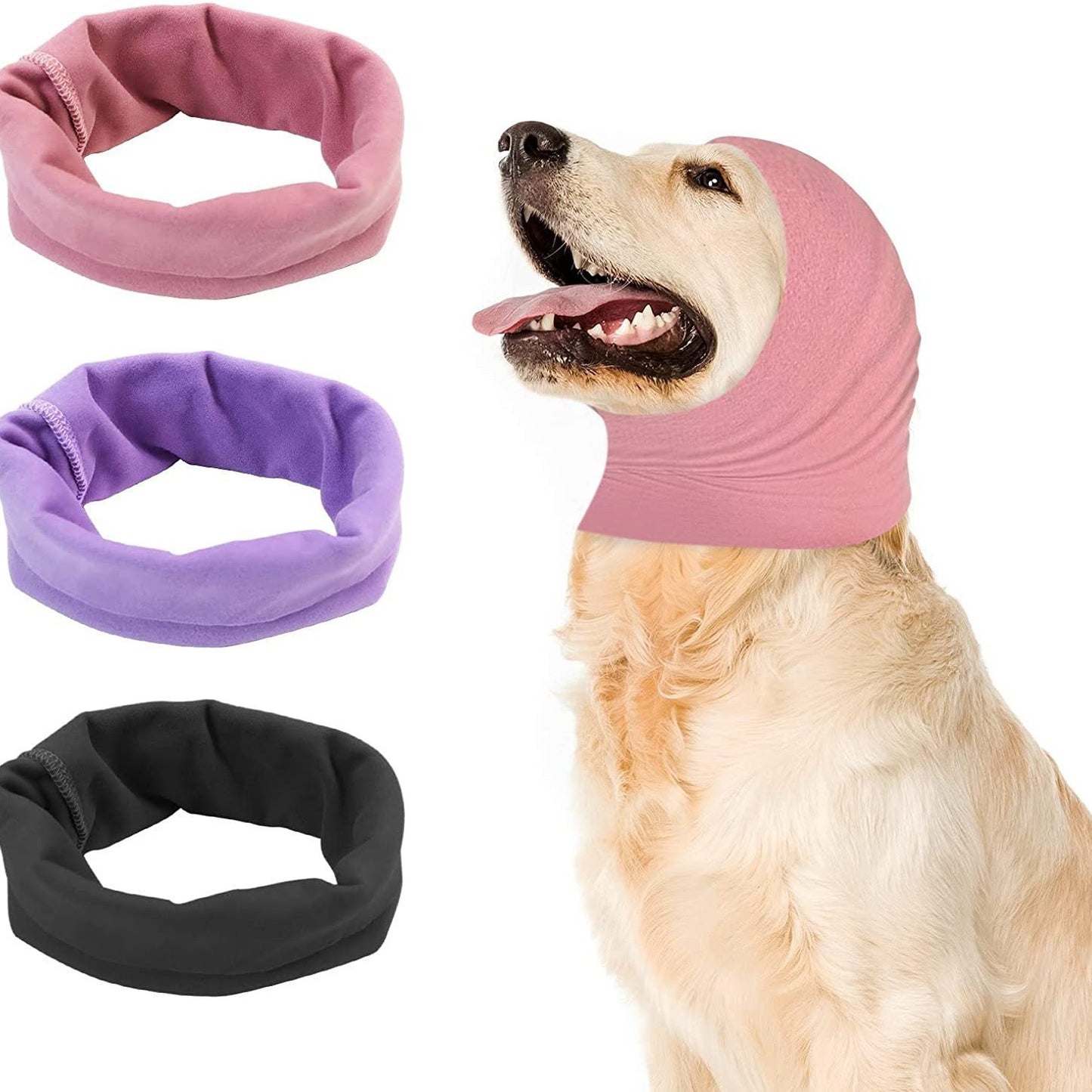 Dog Grooming Earmuffs Anti-noise Cat Earmuffs High Elastic Soft Warm Decompression Pet Earmuffs Scarf