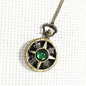 Compass Pocket Watch Necklace Ornament