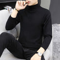 Men's Pure Color Half Collar Sweater