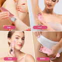 Washed Electric Shaver Smart Digital Display Lipstick Hair Removal Device With Base Rechargeable