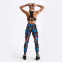 Psychedelic Style Colorful Vortex Printed Leggings