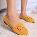 Peas shoes flat shoes bowknot women's shoes