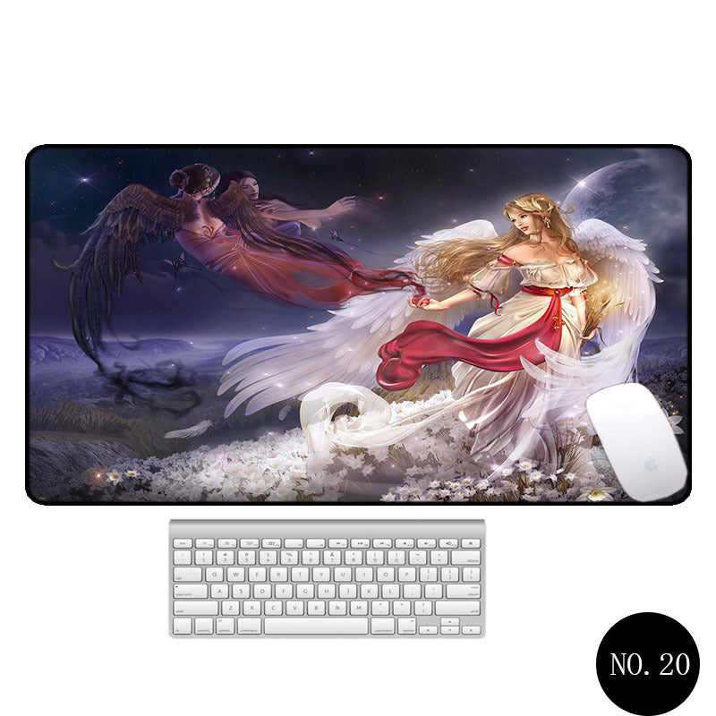 Angel Pattern Large Office Non-Slip Mouse Pad