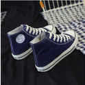 High-top canvas shoes