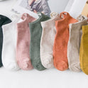 Heart embroidery sock sock casual cotton socks woman