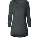 Solid Color Long Sleeve Women's Sweater Top