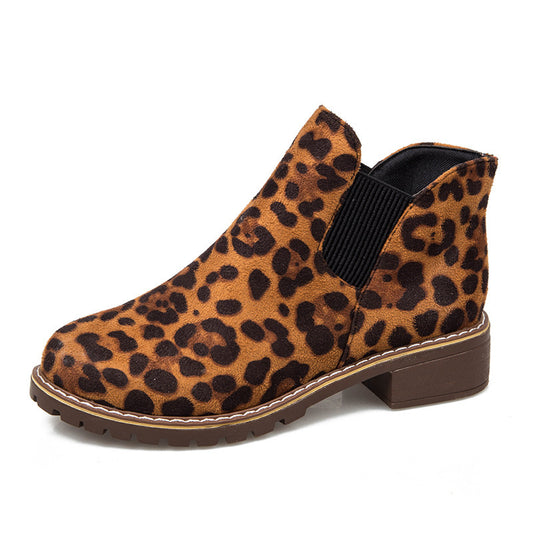 Leopard print elastic for women's shoes