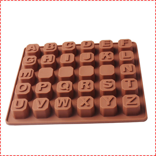 26 capital letter shape silicone mold