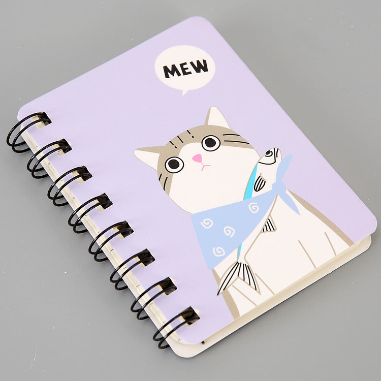 Small Cartoon Thickened Cute Portable Small Coil Notebook