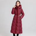 Long Overknee Down Cotton-padded Coat Lightweight Mom Coat