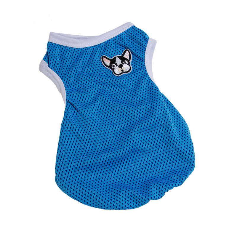 Pet clothing mesh breathable vest