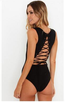 Sexy back strappy jumpsuit