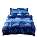 Four-piece Bed Set Blue Night Sky Bed Sheet Quilt Cover Single Double