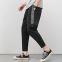 Cropped Thin Casual Drawstring Tappered Pants