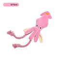 Cute Squid Small Dog Toy Sound BB Plush Pet Puppy Rope Toys Chew Squeak Toys For Cat