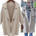 Women Autumn Loose Cardigan Sweater Coat Jacket