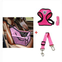 Luxury Pet's Safety Car Seat Carrier  Premium Harness & Leash set  Car Safety Belt