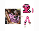 Luxury Pet's Safety Car Seat Carrier  Premium Harness & Leash set  Car Safety Belt