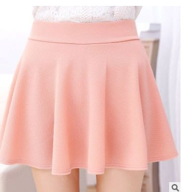 Spring and summer new Korean version of the high waist pettiskirt sun skirt anti-light safety half-length skirt explosion