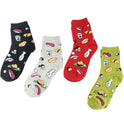 Creative cartoon life food sushi women's medium tube cotton socks