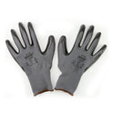 Gray Black Polyester Nitrile Palm Coated Labor Gloves Fine Operation