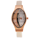 Watch Eye Shape Ladies Quartz Watch WISH Turn Bead Quicksand Belt Watch