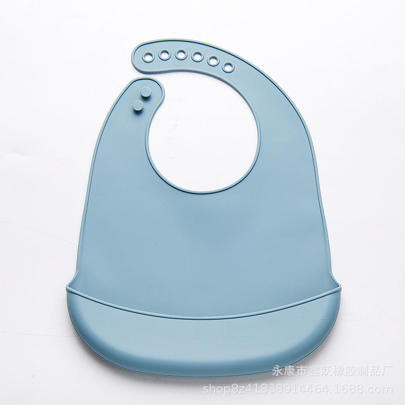 Thin Baby Eating Silicone Baby Bibs Oil-proof Waterproof Maternal And Child Supplies