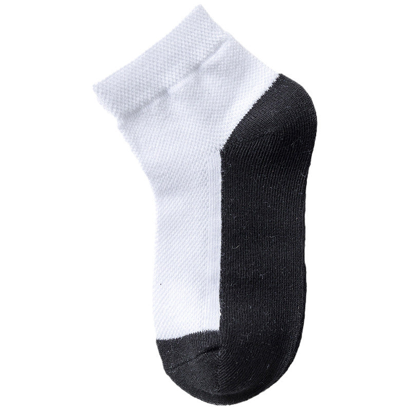 Cotton Boy Socks Spring And Autumn Thin Section Stain-resistant Color Matching