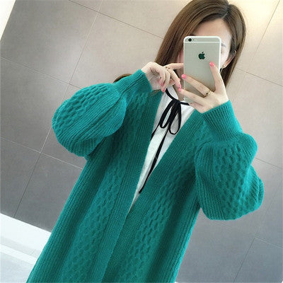 Women's Knit cardigan sweater loose coat