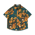 Retro Printed Shirt Short Sleeve Loose Design