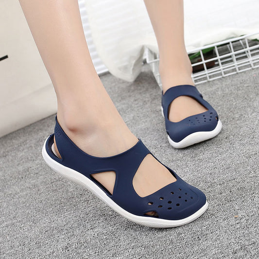 Orthopedic summer sandals with orthopedic sole