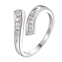 Popular Ornament Adjustable Micro Inlaid Zircon Open Ring