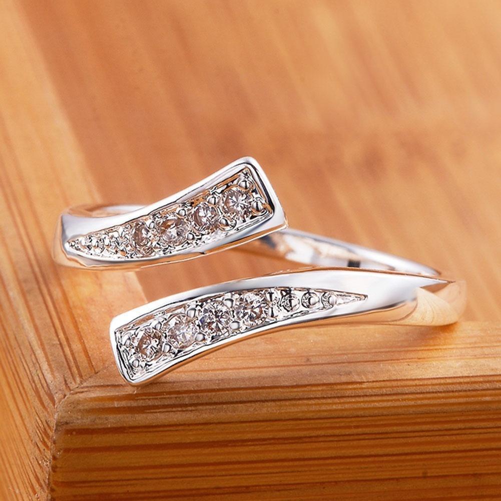 Popular Ornament Adjustable Micro Inlaid Zircon Open Ring